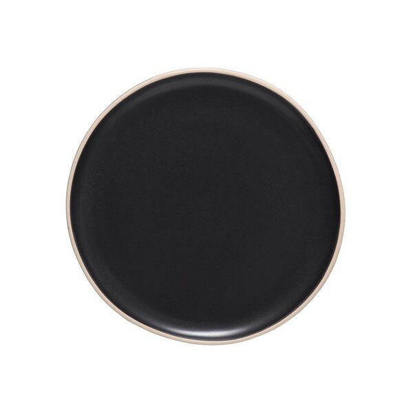 Prato De Sobremesa Copa E Cia Vivant Em Cerâmica - Preto