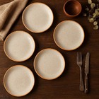 Prato De Sobremesa Coup Organic De Cerâmica 21cm 6 Unidades -