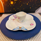 Prato De Sobremesa De Porcelana 24 Cm Borboleta Wolff