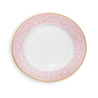 Prato De Sobremesa Em Cerâmica Com Detalhe De Arabesco Rosa E