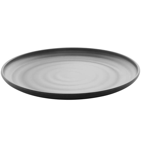 Prato De Sobremesa Em Melamina 18cm Preto Fosco Tóquio Lyor P