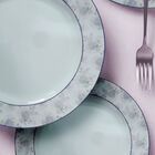 Prato De Sobremesa Peônias Azul Germer