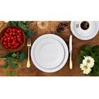 Prato De Sobremesa Porcelana 20,5cm Relevo Tassel Germer Redo