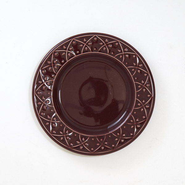 Prato de sobremesa porcelana roxo daily 20cm Oxford