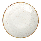 Prato De Sobremesa Porcelana Rústico Marrom 21cm 6un - Tramon