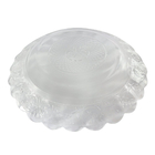 Prato De Vidro Egípicio Transparente Resistente Luxo Estrela