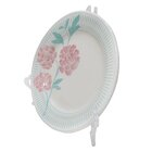 Prato Decorativo Cerâmica Bloom Com Suporte Transparente Para