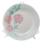 Prato Decorativo Cerâmica Bloom Com Suporte Transparente Para