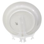 Prato Decorativo Cerâmica Bloom Com Suporte Transparente Para