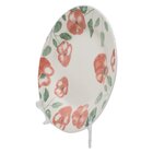 Prato Decorativo Cerâmica Holambra Com Suporte Transparente P