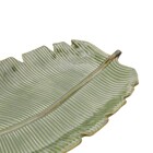 Prato Decorativo De Ceramica Banana Leaf Verde 4336 Lyor