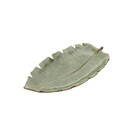 Prato Decorativo De Ceramica Banana Leaf Verde 4336 Lyor