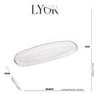 Prato Decorativo De Cristal Leaf 4473 Lyor