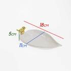 Prato Decorativo Porcelana Formato Folha Passarinho St1883