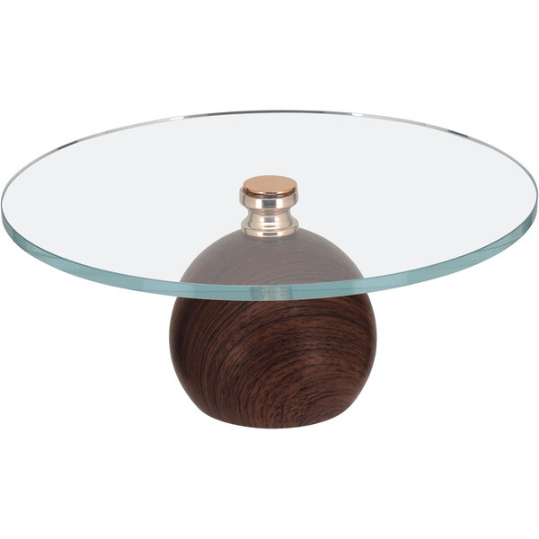 Prato Doces E Bolo Com Pé Vidro 13x30x30cm Transparente