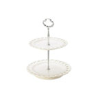 Prato-duplo Em Cerâmica Lyor Coração 27cm Branco