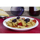 Prato Elegance Fundo Redondo 22cm Laranja Em Policarbonato Li