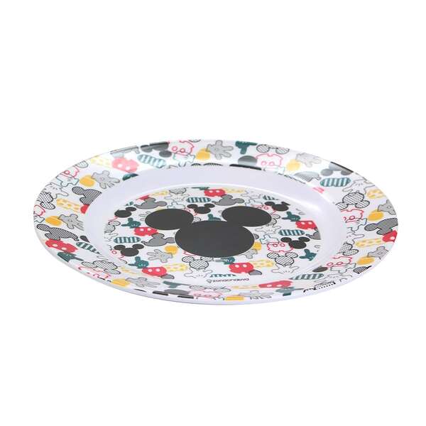 Prato Em Melamina Mickey Elementos Disney 30 Cm