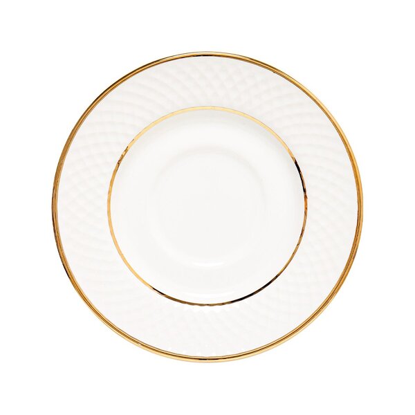 Prato Fundo Copa E Cia Aquarelle Cerâmica - Diamonds Ouro