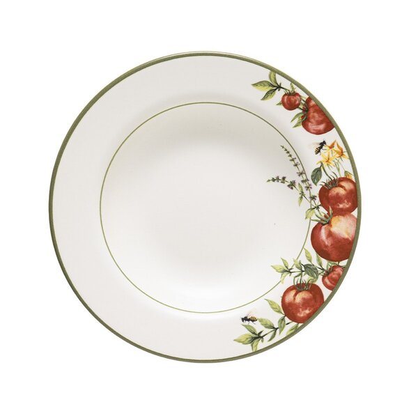 Prato Fundo Copa E Cia Aquarelle Em Cerâmica - Pomodoro