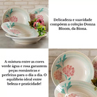Prato Fundo De Cerâmica 22 Cm Estampa Donna Bloom 6 Unidades