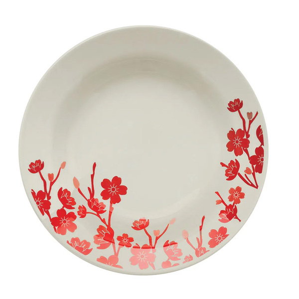 Prato Fundo De Cêramica Donna Jardim Oriental 21,5cm 1 Unidad