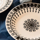 Prato Fundo De Cerâmica Estampa Donna Folk 22cm 1 Unidade - B