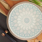 Prato Fundo De Cerâmica Estampa Donna Mandala 22cm 1 Unidade