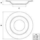 Prato Fundo De Porcelana Ana Clara 23cm 6 Un - Tramontina 969