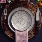 Prato Fundo De Porcelana Decorada Floralis 21cm 6un - Tramont