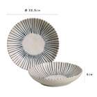 Prato Fundo Elemento Cinza E Azul