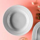 Prato Fundo Em Porcelana 23cm Branco Diamante Germer Mesa Pos