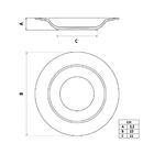 Prato Fundo Em Porcelana Canyon Decorada 21 Cm Tramontina