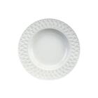 Prato Fundo Em Porcelana Limoges Louisiane Blanc 22 5cm