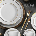 Prato Fundo Em Relevo Ouro