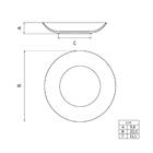 Prato Fundo Magnolia Em Porcelana Decorada 22 Cm Tramontina