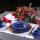 Prato Fundo Plissé Azul Navy Porto Brasil