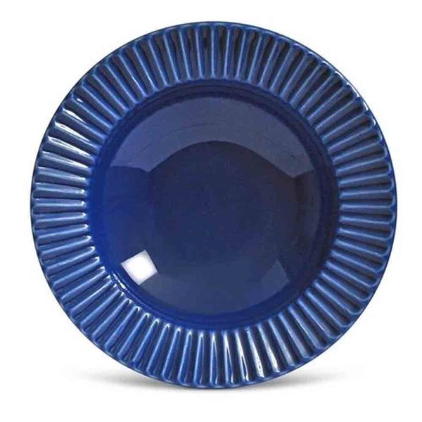 Prato Fundo Plissé Azul Navy Porto Brasil