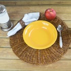 Prato Fundo Porcelana 20cm Mostarda