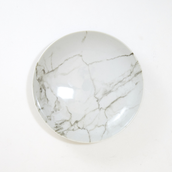 Prato Fundo Porcelana Branco Marmore 20cm Schmidt Leroy Merlin