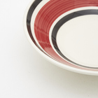 Prato fundo porcelana vermelho pintado à mão Secret de Gourmet