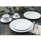 Prato Fundo Redondo 23,5cm Porcelana Relevo Chevron Germer Br