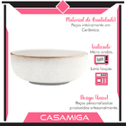 Prato Fundo Sopa Cerâmica Caoba 622ml Bege