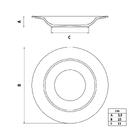 Prato Fundo Tramontina Abstratta Em Porcelana Decorada 23 Cm
