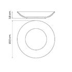 Prato Fundo Tramontina Bárbara Hs Em Porcelana Branca 22 Cm