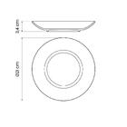 Prato Fundo Tramontina Jacqueline Hs Porcelana Branca 21 Cm