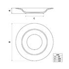 Prato Fundo Tramontina Lilla Em Porcelana Decorada 23 Cm