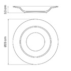 Prato Fundo Tramontina Oliva Em Porcelana Decorada 23cm