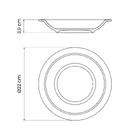 Prato Fundo Tramontina Rústico Cinza Porcelana Decorada 22cm