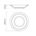 Prato Fundo Tramontina Rústico Cinza Porcelana Decorada 22cm